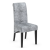 Velvet Dining Chair With Black Wooden Legs - Yorton