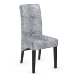 Velvet Dining Chair With Black Wooden Legs - Yorton