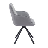 Velvet Dining Chair With Swivel Function - Amalia