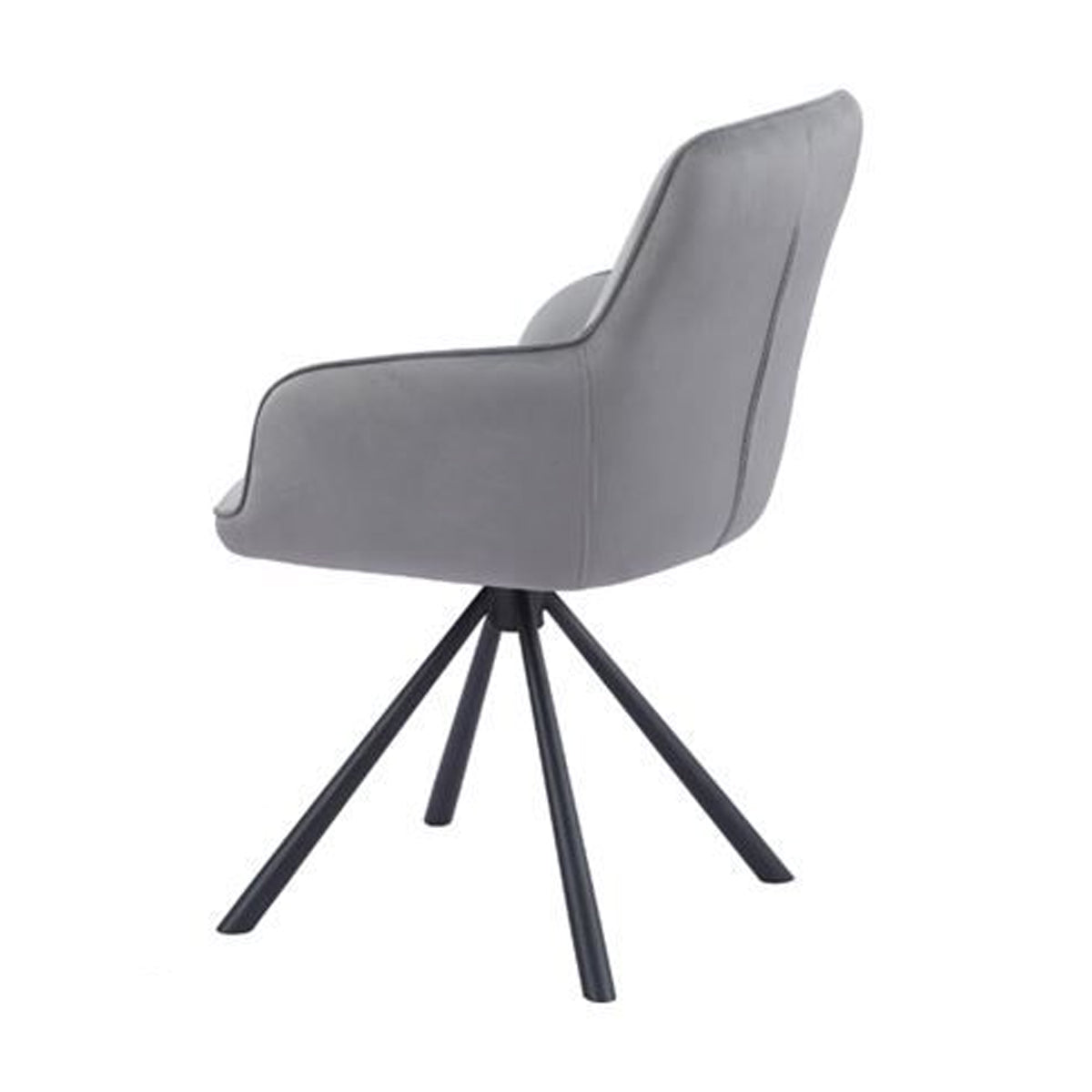 Velvet Dining Chair With Swivel Function - Amalia