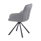 Velvet Dining Chair With Swivel Function - Amalia