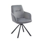 Velvet Dining Chair With Swivel Function - Amalia