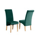 Velvet Dining Chairs 104cm High x 44cm Wide in Set Of 2 With Wooden Legs - Kensington Home