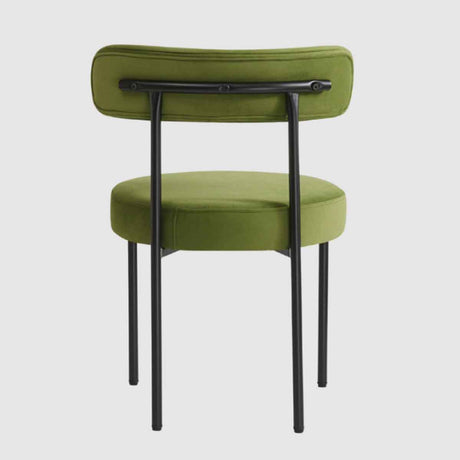 Velvet Dining Chairs 50cm Wide in Set Of 2 - Flora