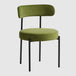 Velvet Dining Chairs 50cm Wide in Set Of 2 - Flora