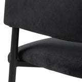 Velvet Dining Chairs With Armrest in Set Of 2 - Lima