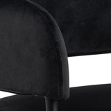 Velvet Dining Chairs With Armrest in Set Of 2 - Lima