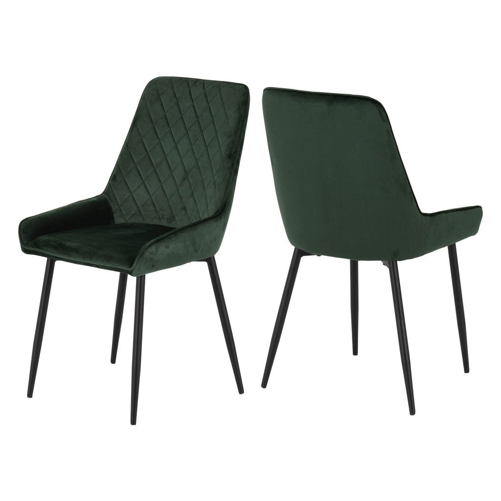 Velvet Dining Chairs in Set Of 2 - Avery