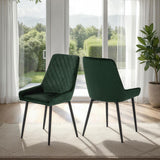 Velvet Dining Chairs in Set Of 2 - Avery