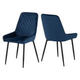 Velvet Dining Chairs in Set Of 2 - Avery
