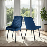 Velvet Dining Chairs in Set Of 2 - Avery