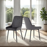 Velvet Dining Chairs in Set Of 2 - Avery