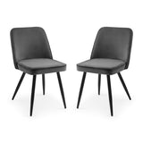 Velvet Dining Chairs in Set Of 2 - Burgess