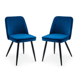 Velvet Dining Chairs in Set Of 2 - Burgess