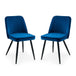 Velvet Dining Chairs in Set Of 2 - Burgess