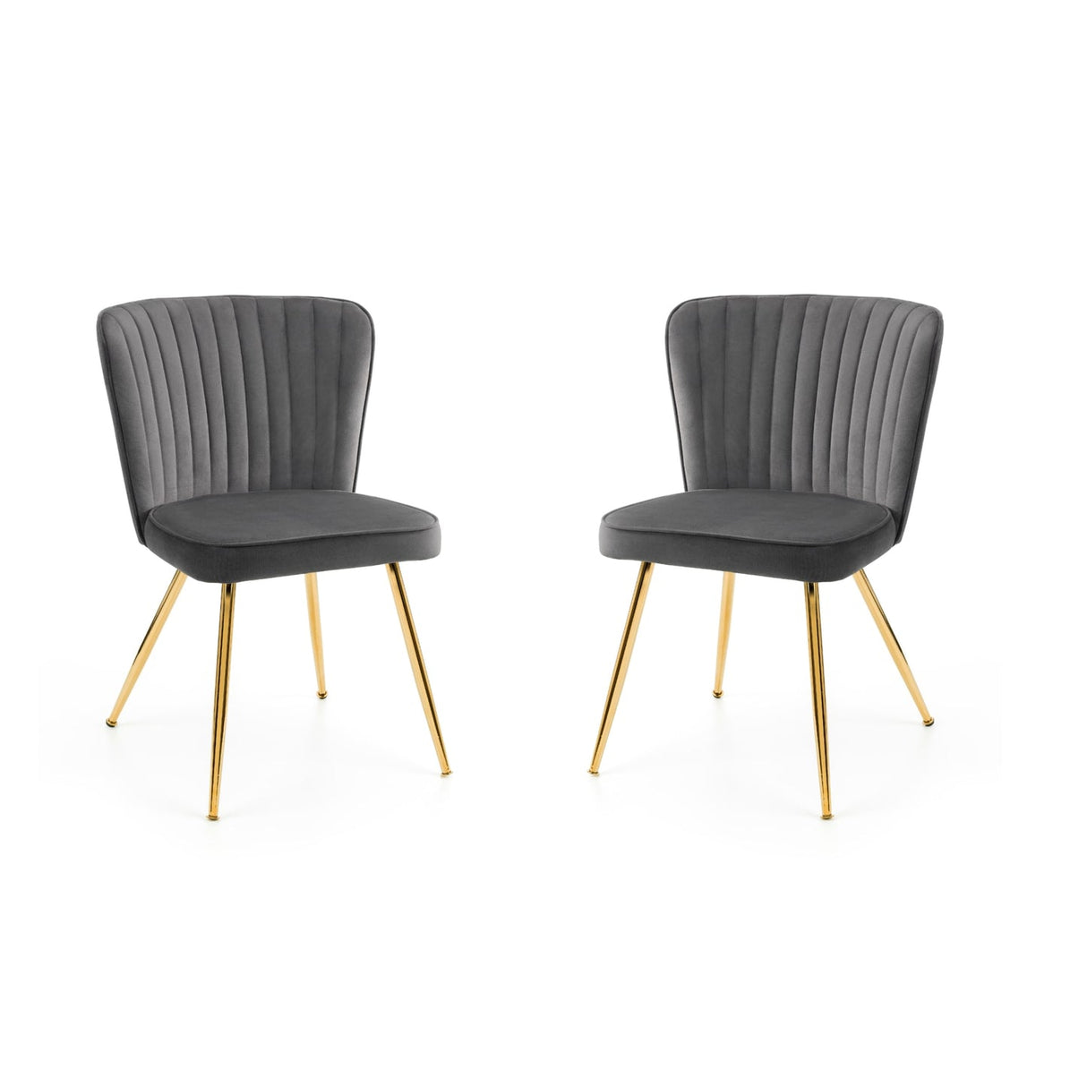 Velvet Dining Chairs in Set Of 2 - Cannes