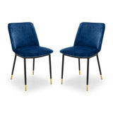 Velvet Dining Chairs in Set Of 2 - Delaunay