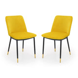 Velvet Dining Chairs in Set Of 2 - Delaunay