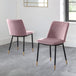 Velvet Dining Chairs in Set Of 2 - Delaunay