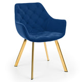 Velvet Dining Chairs in Set Of 2 - Lorenzo