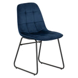 Velvet Dining Chairs in Set Of 2 - Lukas