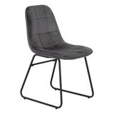 Velvet Dining Chairs in Set Of 2 - Lukas