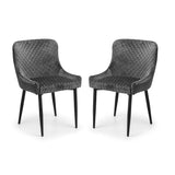 Velvet Dining Chairs in Set Of 2 - Luxe