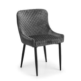 Velvet Dining Chairs in Set Of 2 - Luxe