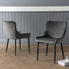 Velvet Dining Chairs in Set Of 2 - Luxe