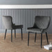 Velvet Dining Chairs in Set Of 2 - Luxe