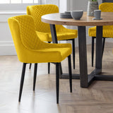 Velvet Dining Chairs in Set Of 2 - Luxe