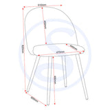 Velvet Dining Chairs in Set Of 2 - Marlow