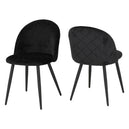 Velvet Dining Chairs in Set Of 2 - Marlow