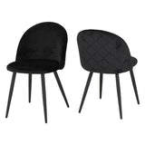 Velvet Dining Chairs in Set Of 2 - Marlow