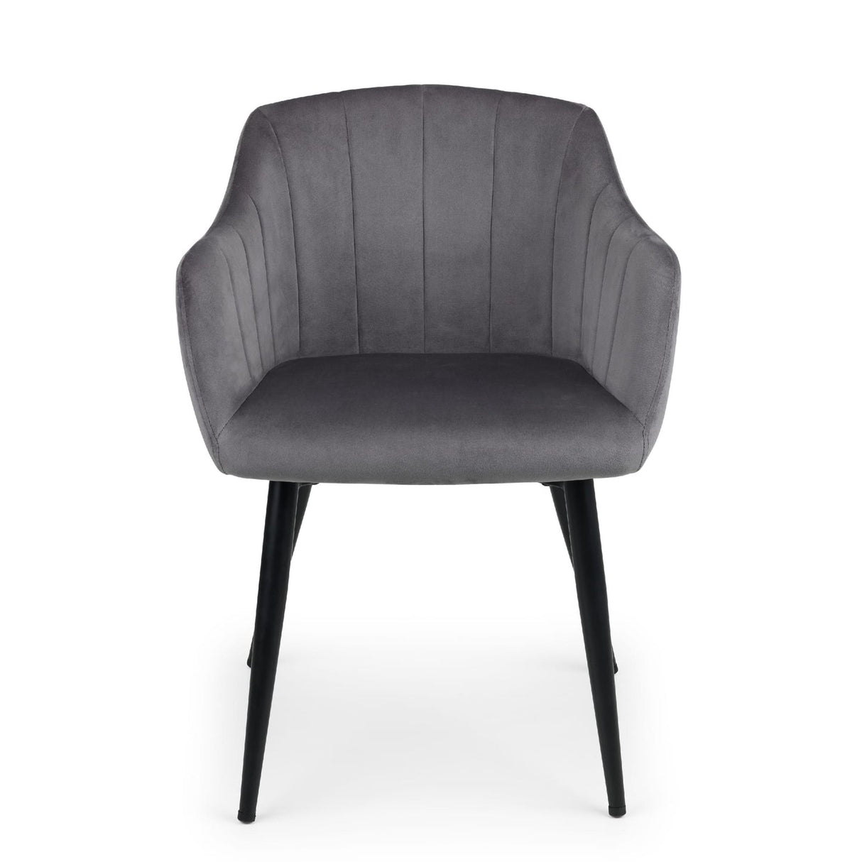 Velvet Dining Chairs in Set Of 2 Scalloped - Hobart