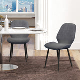 Velvet Dining Chairs in Set Of 2 With Metal Legs - Velmora