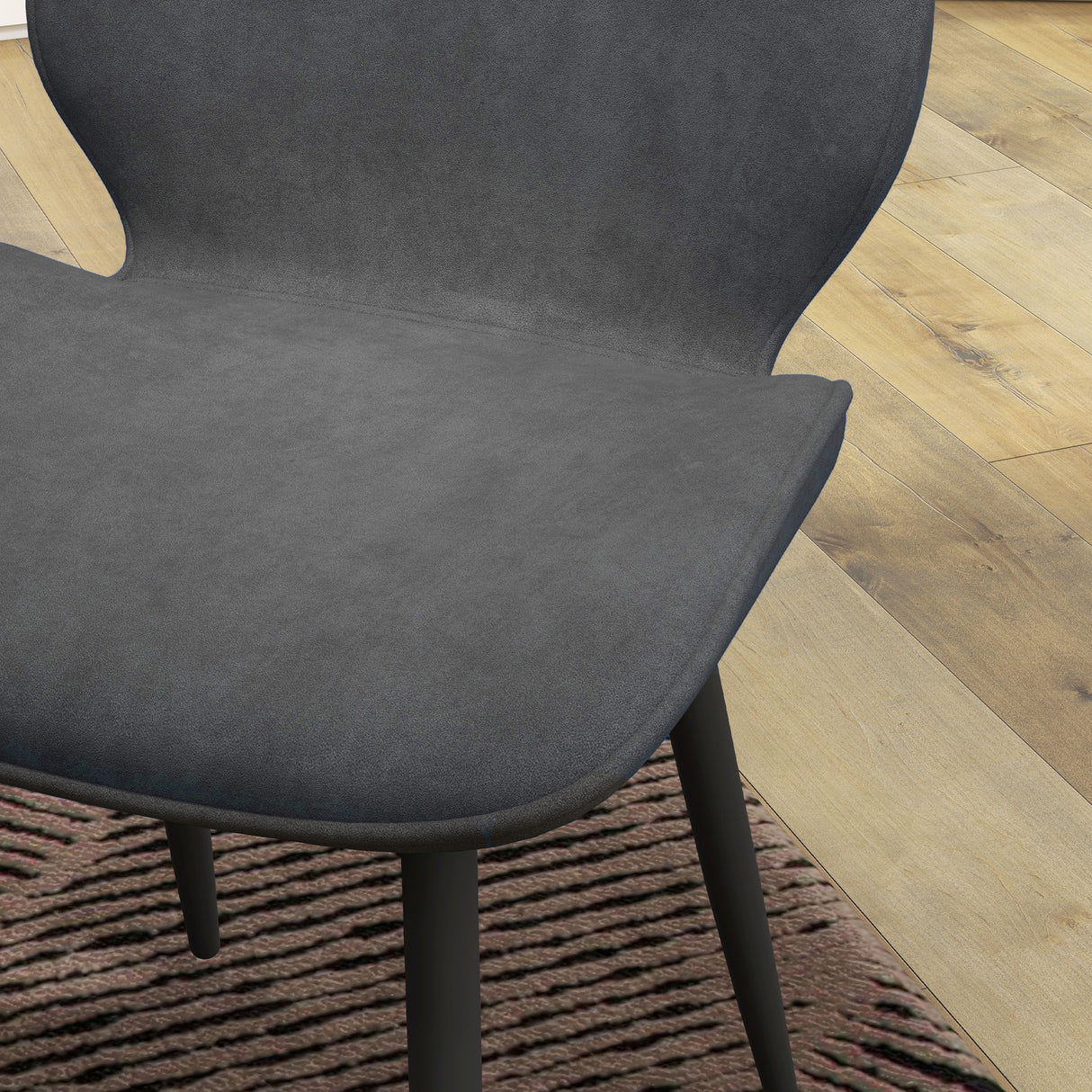 Velvet Dining Chairs in Set Of 2 With Metal Legs - Velmora