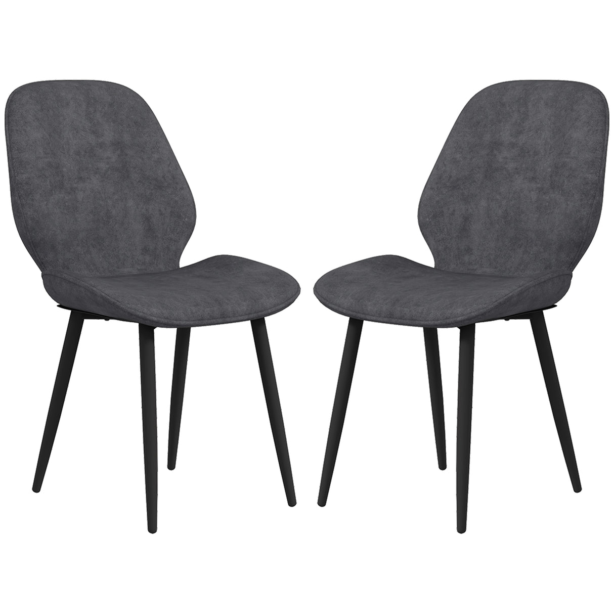 Velvet Dining Chairs in Set Of 2 With Metal Legs - Velmora