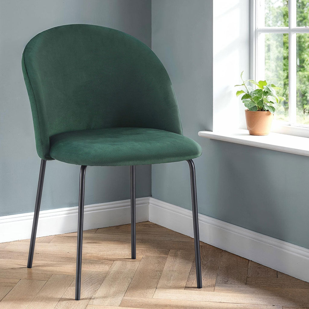 Velvet Dining Chairs in Set Of 4 - Boston