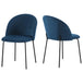 Velvet Dining Chairs in Set Of 4 - Boston