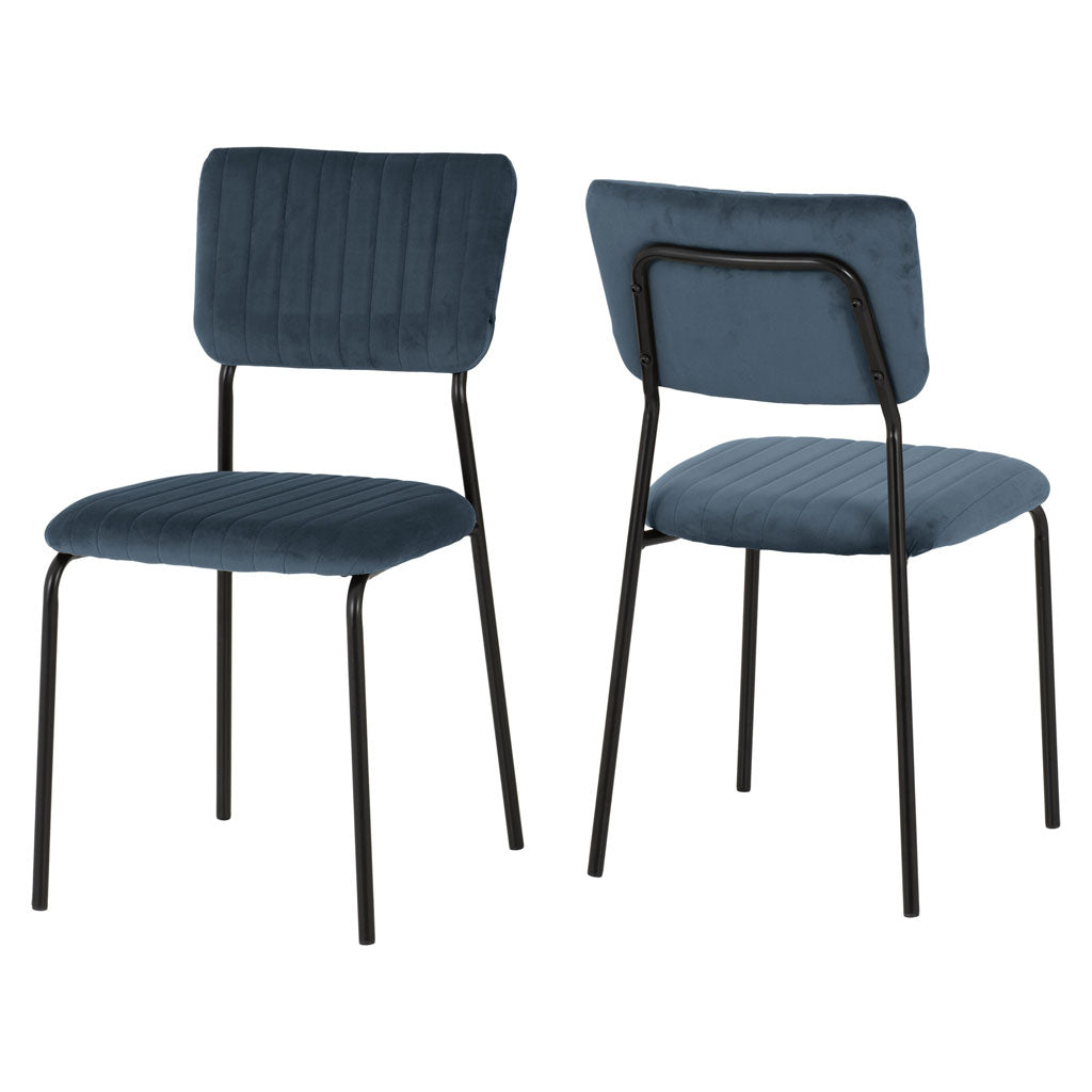 Velvet Dining Chairs in Set Of 4 - Sheldon
