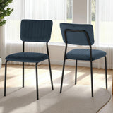 Velvet Dining Chairs in Set Of 4 - Sheldon