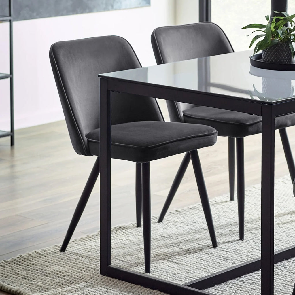 Velvet Dining Chairs in Set Of 2 - Burgess