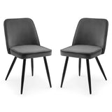 Velvet Dining Chairs in Set Of 2 - Burgess