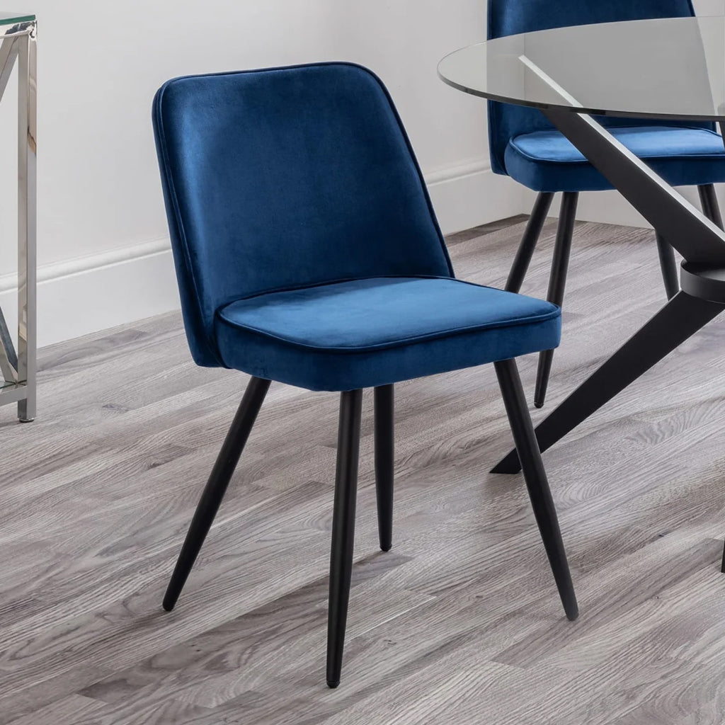 Velvet Dining Chairs in Set Of 2 - Burgess