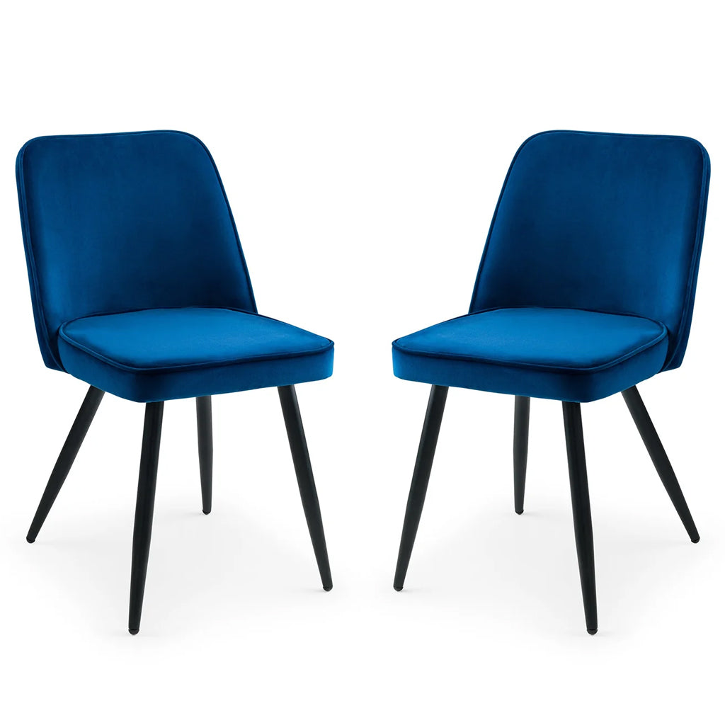 Velvet Dining Chairs in Set Of 2 - Burgess