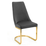 Velvet Dining Chairs in Set Of 2 Cantilever - Vittoria