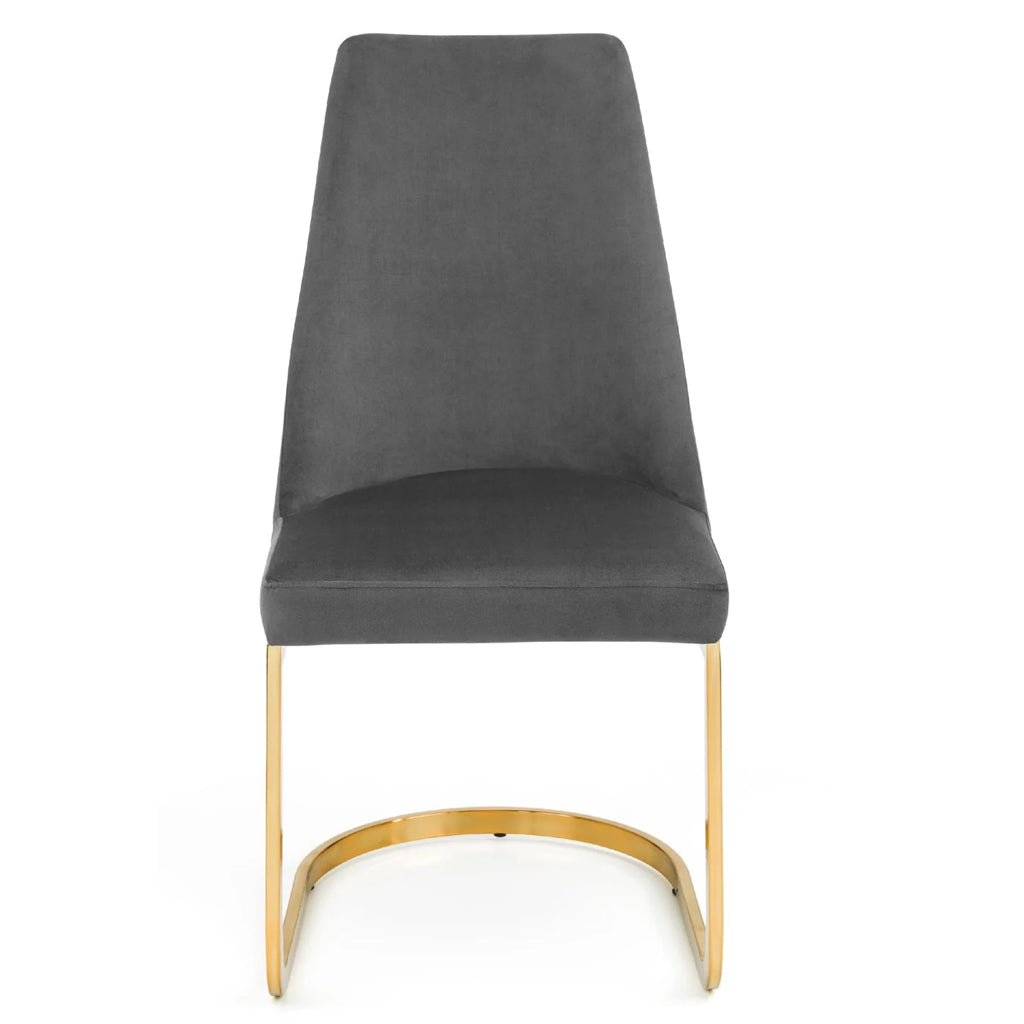 Velvet Dining Chairs in Set Of 2 Cantilever - Vittoria