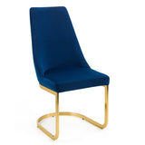 Velvet Dining Chairs in Set Of 2 Cantilever - Vittoria