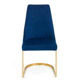 Velvet Dining Chairs in Set Of 2 Cantilever - Vittoria